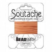 Beadsmith polyester soutache koord 3mm - Peach